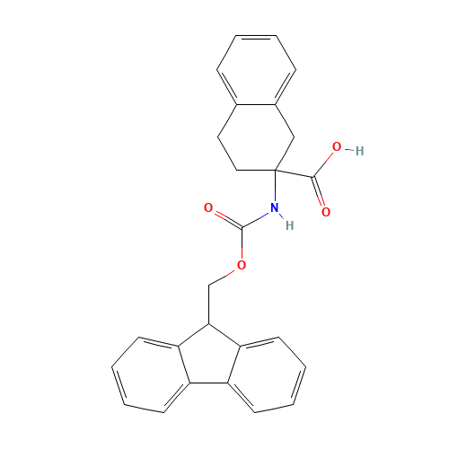 Fmoc-2-amino-1,2,3,4-tetrahydro-naphthalene-2-carboxylic acid (CAS: 135944-08-0) - Chemical Structure and Molecular Formula 