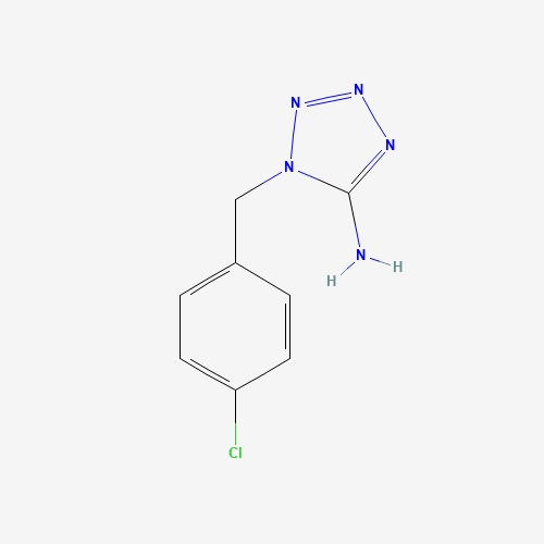 1-(4-Chlorobenzyl)-1H-1,2,3,4-tetraazol-5-ylamine (CAS: 31694-94-7) - Chemical Structure and Molecular Formula 