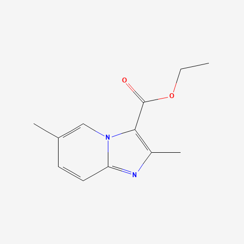 Ethyl 2,6-dimethylimidazo[1,2-a]pyridine-3-carboxylate (CAS: 81438-51-9) - Chemical Structure and Molecular Formula 