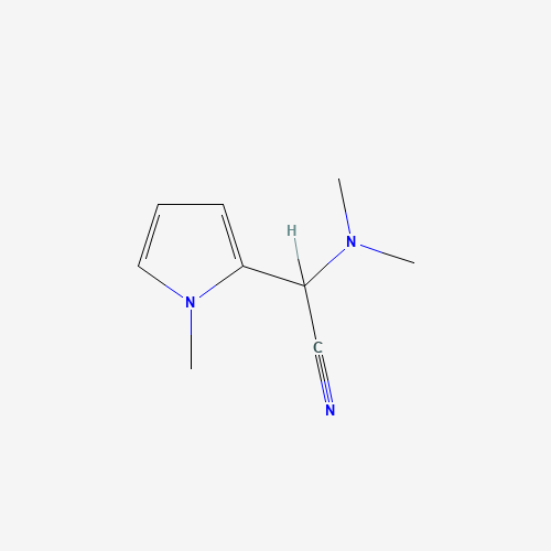 2-(Dimethylamino)-2-(1-methyl-1H-pyrrol-2-yl)-acetonitrile (CAS: 117068-07-2) - Chemical Structure and Molecular Formula 