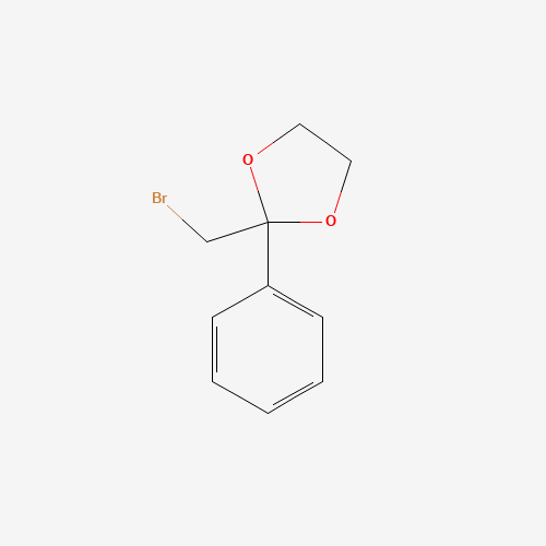 2-(Bromomethyl)-2-phenyl-1,3-dioxolane (CAS: 3418-21-1) - Chemical Structure and Molecular Formula 