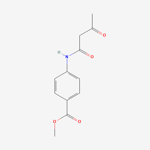 Methyl 4-(acetoacetylamino)benzenecarboxylate (CAS: 67093-75-8) - Chemical Structure and Molecular Formula 