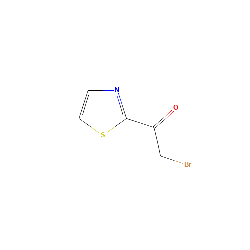 2-Bromo-1-(1,3-thiazol-2-yl)-1-ethanone (CAS: 3292-77-1) - Chemical Structure and Molecular Formula 