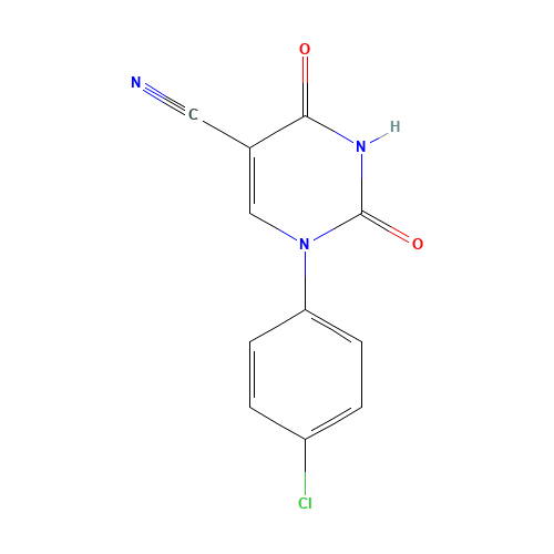 1-(4-Chlorophenyl)-2,4-dioxo-1,2,3,4-tetrahydro-5-pyrimidinecarbonitrile (CAS: 75837-75-1) - Related Chemical Product
