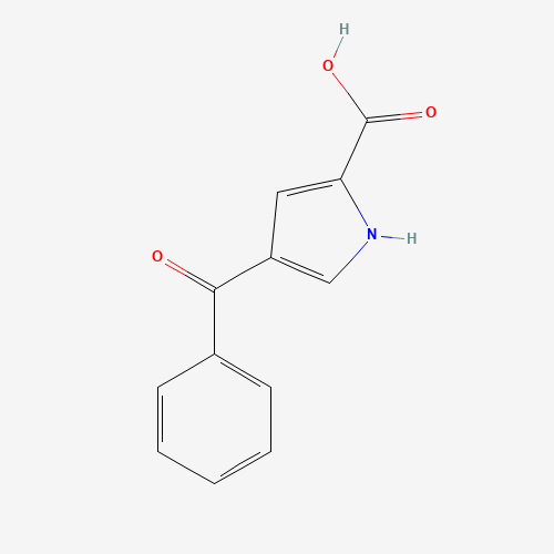 4-Benzoyl-1H-pyrrole-2-carboxylic acid (CAS: 15372-84-6) - Chemical Structure and Molecular Formula 