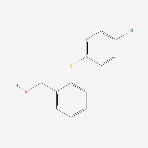 {2-[(4-Chlorophenyl)sulfanyl]phenyl}methanol (CAS: 13459-59-1) - Chemical Structure and Molecular Formula 