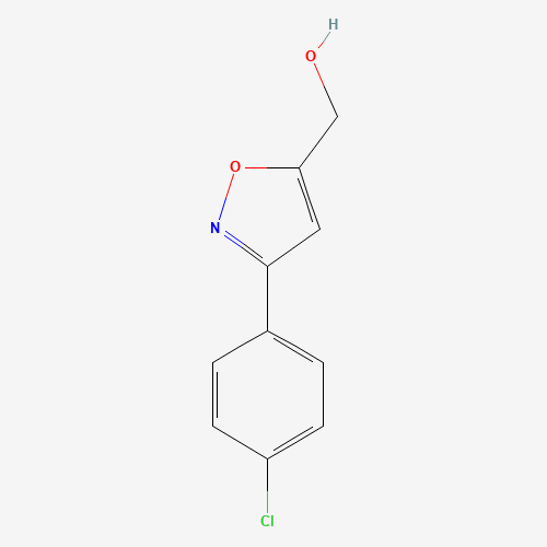 [3-(4-Chlorophenyl)-5-isoxazolyl]methanol (CAS: 206055-90-5) - Chemical Structure and Molecular Formula 