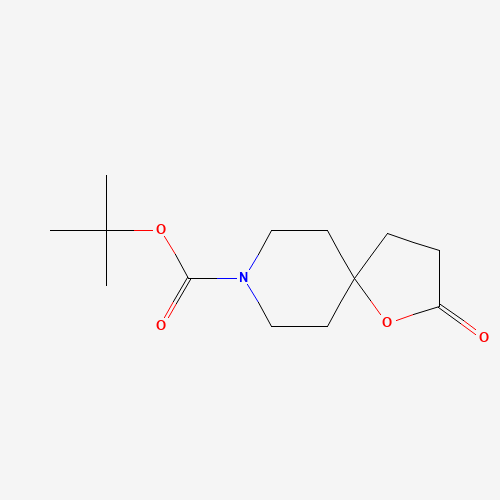tert-Butyl 2-oxo-1-oxa-8-azaspiro[4.5]decane-8-carboxylate (CAS: 301226-27-7) - Chemical Structure and Molecular Formula 