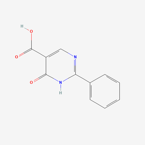 4-Hydroxy-2-phenyl-5-pyrimidinecarboxylic acid (CAS: 56406-26-9) - Chemical Structure and Molecular Formula 