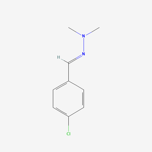 4-Chlorobenzenecarbaldehyde N,N-dimethylhydrazone (CAS: 22699-29-2) - Chemical Structure and Molecular Formula 