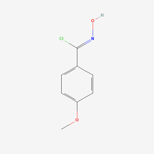 N-Hydroxy-4-methoxybenzenecarboximidoyl chloride (CAS: 38435-51-7) - Chemical Structure and Molecular Formula 
