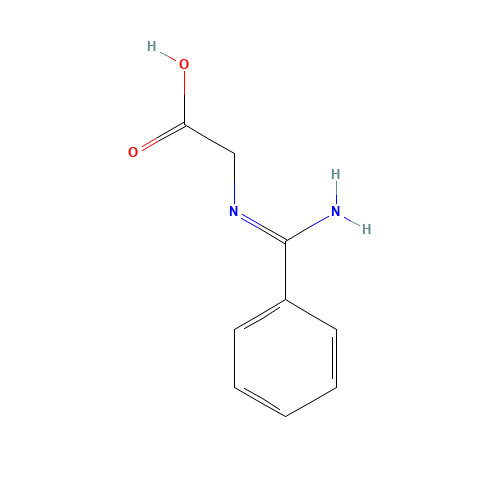 2-{[Imino(phenyl)methyl]amino}acetic acid (CAS: 32683-07-1) - Chemical Structure and Molecular Formula 