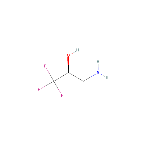 (2S)-3-Amino-1,1,1-trifluoro-2-propanol (CAS: 160706-71-8) - Chemical Structure and Molecular Formula 