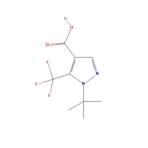 1-(tert-Butyl)-5-(trifluoromethyl)-1H-pyrazole-4-carboxylic acid (CAS: 142818-02-8) - Related Chemical Product