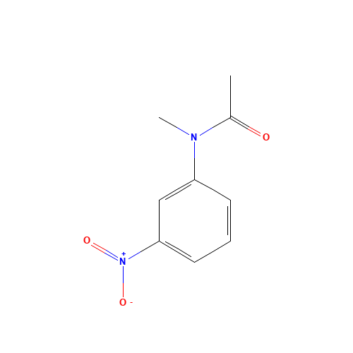 N-Methyl-N-(3-nitrophenyl)acetamide (CAS: 21353-89-9) - Chemical Structure and Molecular Formula 