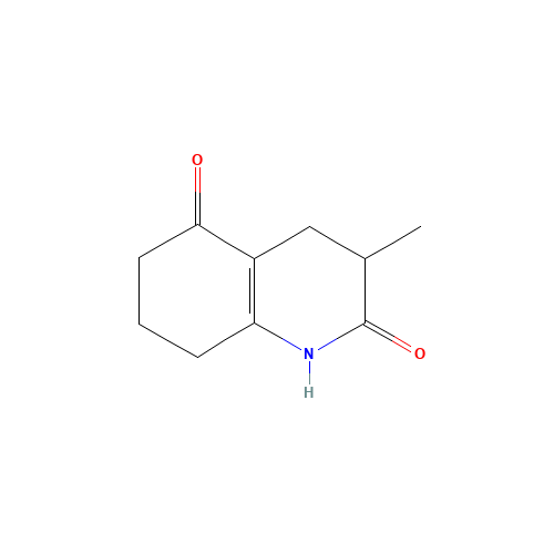 3-Methyl-1,3,4,5,7,8-hexahydro-2,6-quinolinedione (CAS: 77903-18-5) - Chemical Structure and Molecular Formula 