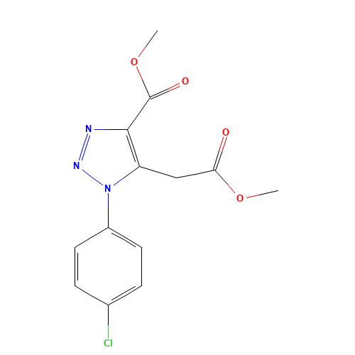 Methyl 1-(4-chlorophenyl)-5-(2-methoxy-2-oxoethyl) 1H-1,2,3-triazole-4-carboxylate (CAS: 114462-77-0) - Related Chemical Product