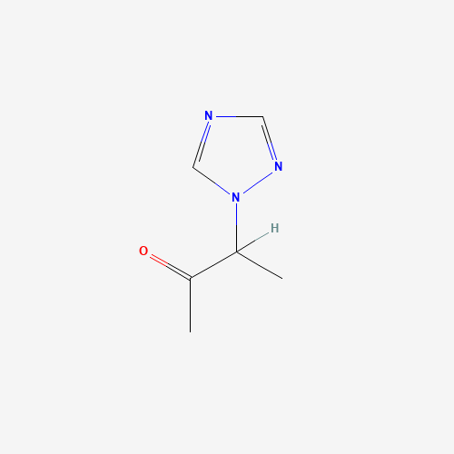 3-(1H-1,2,4-Triazol-1-yl)-2-butanone (CAS: 106836-80-0) - Chemical Structure and Molecular Formula 