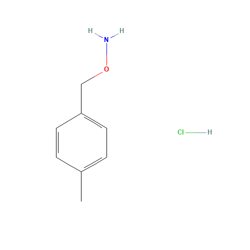 1-[(Aminooxy)methyl]-4-methylbenzene hydrochloride (CAS: 38936-62-8) - Chemical Structure and Molecular Formula 