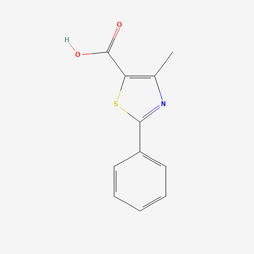 4-Methyl-2-phenyl-1,3-thiazole-5-carboxylic acid (CAS: 33763-20-1) - Chemical Structure and Molecular Formula 
