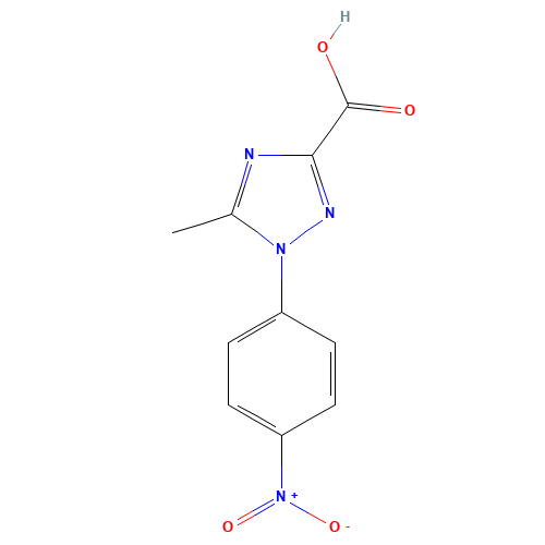 5-Methyl-1-(4-nitrophenyl)-1H-1,2,4-triazole-3-carboxylic acid (CAS: 1025-88-3) - Related Chemical Product