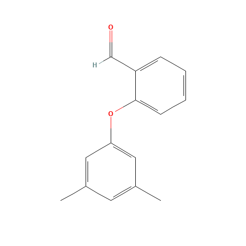 2-(3,5-Dimethylphenoxy)benzenecarbaldehyde (CAS: 320423-51-6) - Chemical Structure and Molecular Formula 
