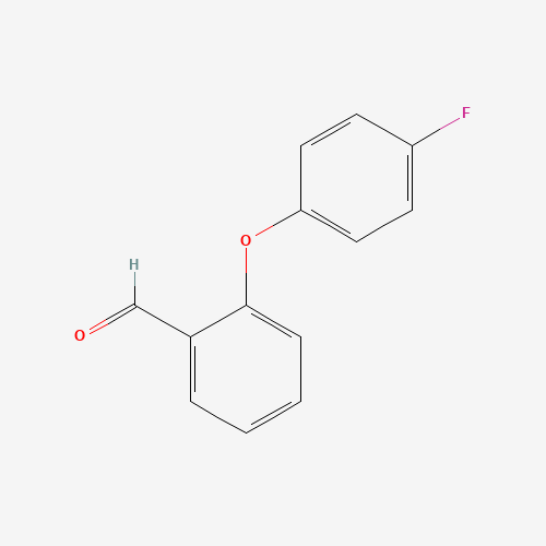 2-(4-Fluorophenoxy)benzenecarbaldehyde (CAS: 320423-61-8) - Chemical Structure and Molecular Formula 