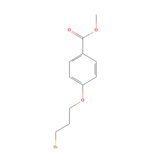 Methyl 4-(3-bromopropoxy)benzenecarboxylate (CAS: 135998-88-8) - Chemical Structure and Molecular Formula 