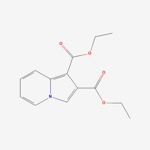 Diethyl 1,2-indolizinedicarboxylate (CAS: 14174-98-2) - Chemical Structure and Molecular Formula 
