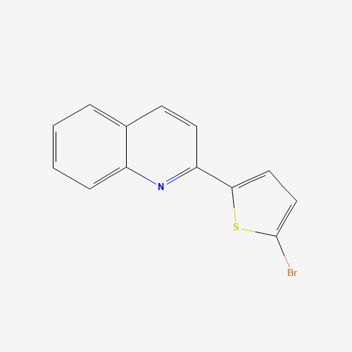 2-(5-Bromo-2-thienyl)quinoline (CAS: 81216-93-5) - Chemical Structure and Molecular Formula 
