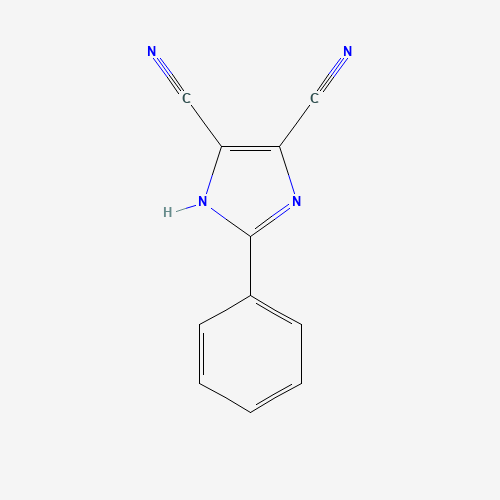 2-Phenyl-1H-imidazole-4,5-dicarbonitrile (CAS: 50847-06-8) - Chemical Structure and Molecular Formula 