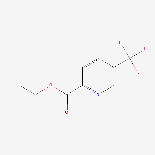 Ethyl 5-(trifluoromethyl)-2-pyridinecarboxylate (CAS: 128072-94-6) - Chemical Structure and Molecular Formula 