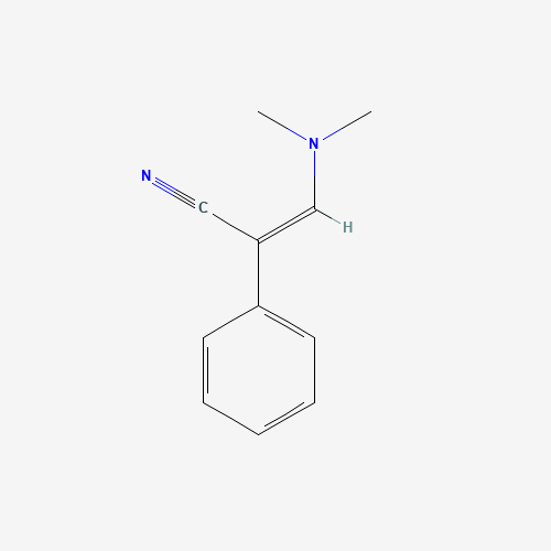 3-(Dimethylamino)-2-phenylacrylonitrile (CAS: 18226-50-1) - Chemical Structure and Molecular Formula 