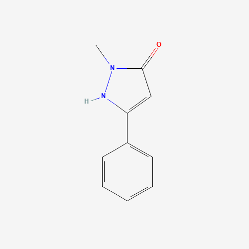 1-Methyl-3-phenyl-1H-pyrazol-5-ol (CAS: 34347-81-4) - Chemical Structure and Molecular Formula 