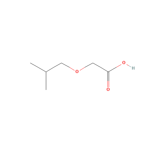 2-Isobutoxyacetic acid (CAS: 24133-46-8) - Chemical Structure and Molecular Formula 