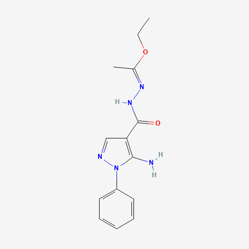 Ethyl N-[(5-amino-1-phenyl-1H-pyrazol-4-yl)-carbonyl]ethanehydrazonoate (CAS: 99347-10-1) - Related Chemical Product