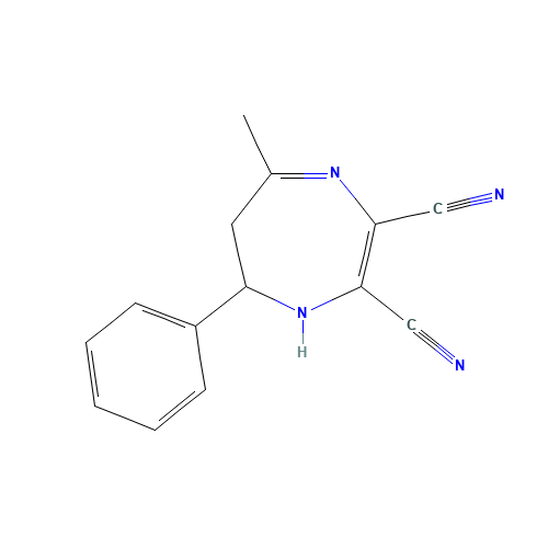 5-Methyl-7-phenyl-6,7-dihydro-1H-1,4-diazepine-2,3-dicarbonitrile (CAS: 51802-61-0) - Related Chemical Product
