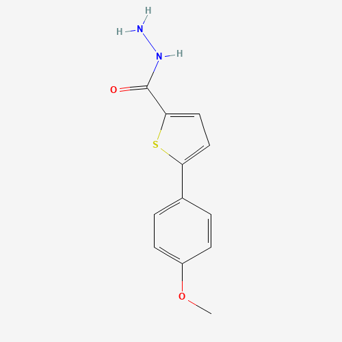 5-(4-Methoxyphenyl)-2-thiophenecarbohydrazide (CAS: 69202-24-0) - Chemical Structure and Molecular Formula 