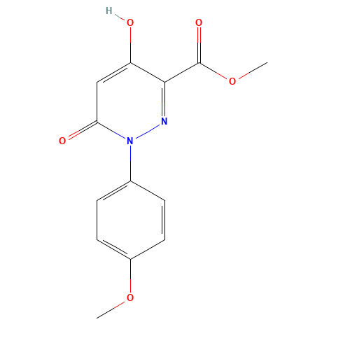 Methyl 4-hydroxy-1-(4-methoxyphenyl)-6-oxo-1,6-dihydro-3-pyridazinecarboxylate (CAS: 121582-61-4) - Related Chemical Product