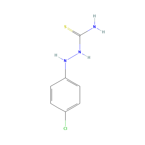 2-(4-Chlorophenyl)-1-hydrazinecarbothioamide (CAS: 7382-41-4) - Chemical Structure and Molecular Formula 