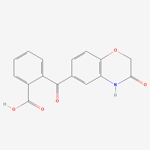 2-[(3-Oxo-3,4-dihydro-2H-1,4-benzoxazin-6-yl)-carbonyl]benzenecarboxylic acid (CAS: 26513-80-4) - Chemical Structure and Molecular Formula 