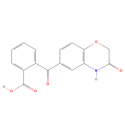 2-[(3-Oxo-3,4-dihydro-2H-1,4-benzoxazin-6-yl)-carbonyl]benzenecarboxylic acid (CAS: 26513-80-4) - Related Chemical Product