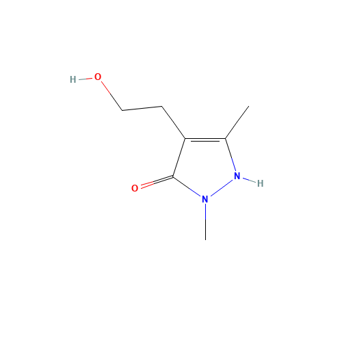 4-(2-Hydroxyethyl)-2,5-dimethyl-1,2-dihydro-3H-pyrazol-3-one (CAS: 258281-02-6) - Related Chemical Product