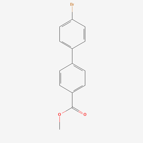 Methyl 4'-bromo[1,1'-biphenyl]-4-carboxylate (CAS: 89901-03-1) - Chemical Structure and Molecular Formula 