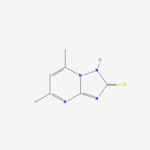 5,7-Dimethyl[1,2,4]triazolo[1,5-a]pyrimidin-2-ylhydrosulfide (CAS: 51646-17-4) - Chemical Structure and Molecular Formula 