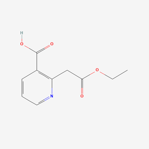 2-(2-Ethoxy-2-oxoethyl)nicotinic acid (CAS: 35969-51-8) - Chemical Structure and Molecular Formula 