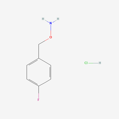 1-[(Aminooxy)methyl]-4-fluorobenzene hydrochloride (CAS: 51572-89-5) - Chemical Structure and Molecular Formula 