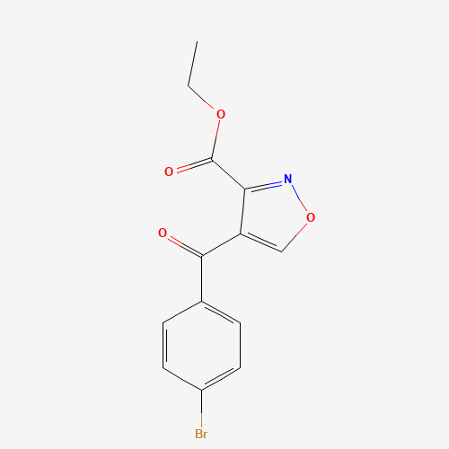 Ethyl 4-(4-bromobenzoyl)-3-isoxazolecarboxylate (CAS: 338408-83-6) - Chemical Structure and Molecular Formula 