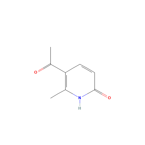 5-Acetyl-6-methyl-2(1H)-pyridinone (CAS: 5220-65-5) - Chemical Structure and Molecular Formula 