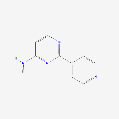 2-(4-Pyridinyl)-4-pyrimidinamine (CAS: 61310-29-0) - Chemical Structure and Molecular Formula 
